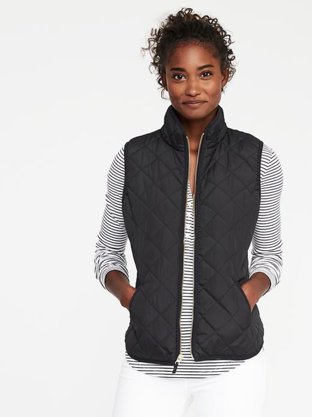 Old Navy Quilted Vest - Black